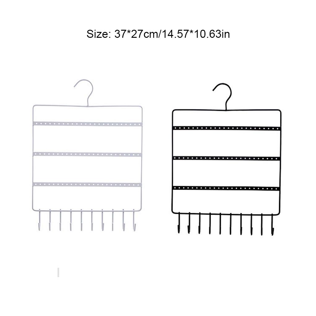 Earrings Display Holder Ear Studs Hanging Rack Large Capacity Jewelry Storage Organizer Rings Jewelries Stand Bracket Home
