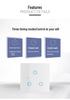 WiFi Smart Home Touch Switch with Alexa Voice Control, European Standard 86 Panel, Mobile Remote Operable