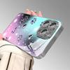 Purple Silver Love Claw Print Tempered Glass Phone Case For Samsung Galaxy S26 Ultra S25 Plus S24 FE S23 FE Black Cool Cover