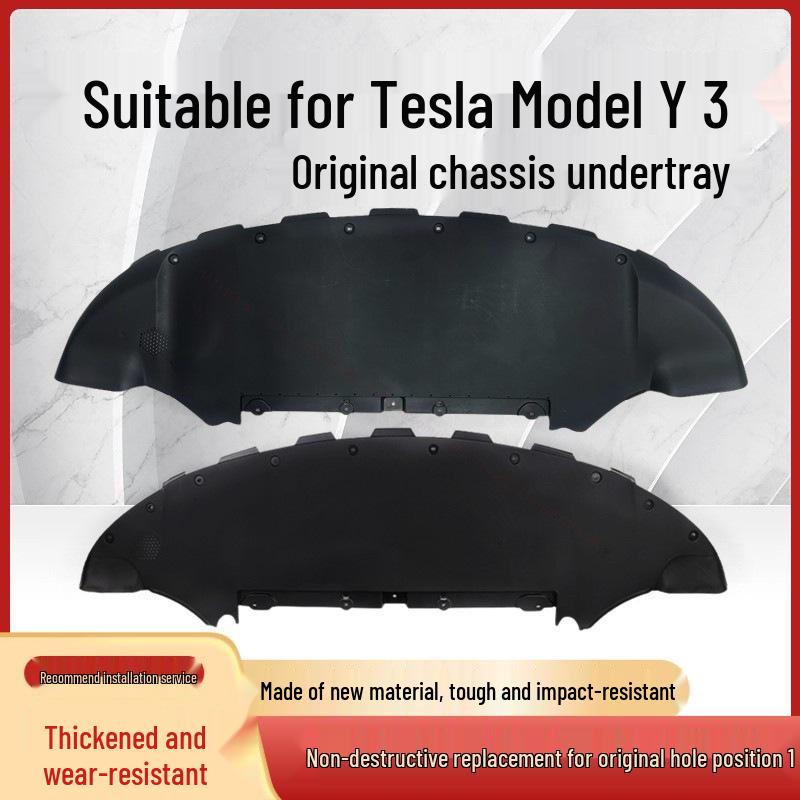 Tesla Model 3/Y Refurbished Front & Rear Bumper Lower Guard & Rear Axle Splash Guard Tesla Model Y 2025-2026 New
