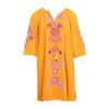 Magoo 3/4 Sleeve Kaftan Dress with Floral Embroidery for Women ANTIK BATIK