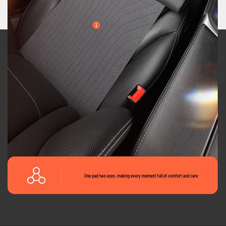 Memory Foam Car Seat Leg Rest: Wear-Resistant Suede Footrest for Pressure Relief