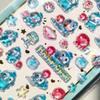 3D Embossed Cute Sanrio Stickers Waterproof Cartoon Decals for Journaling Phone Case DIY Student Stationery Decorative Stickers