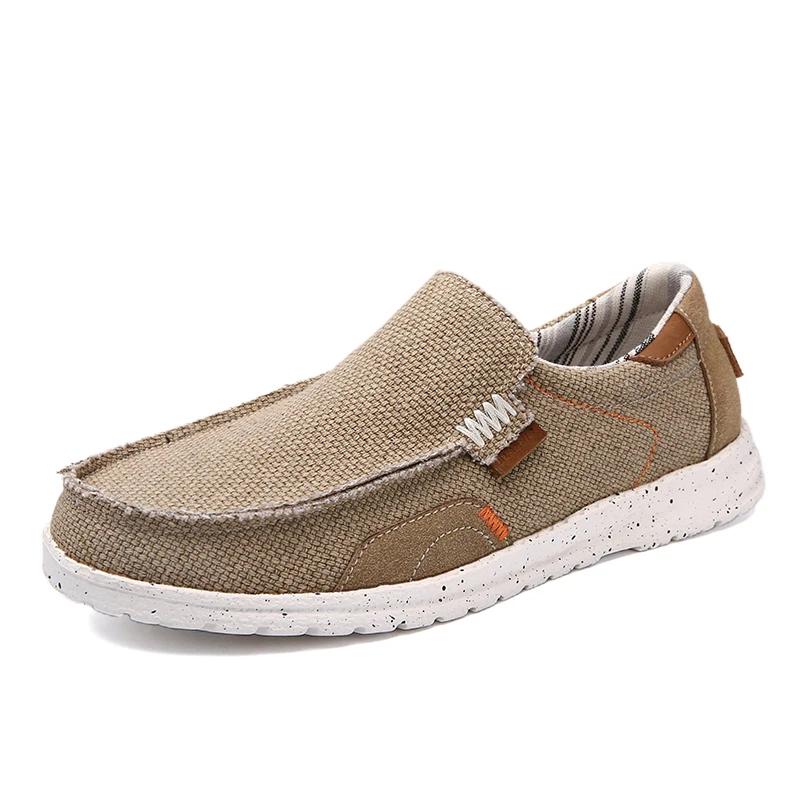 Mode Sommer Denim Canvas Herren Atmungsaktive Freizeitschuhe Outdoor Rutschfeste Sneaker Bequeme Fahrschuhe Herren Slipper Große Größe 39-47