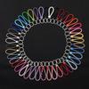 5Pcs/Pack Braided Leather Keychain Colorful Portable Keyring Organizer Leather Lanyard For Car Key Mobile Phone Strap Accessory