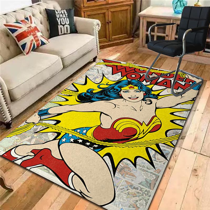 Superhero Rug Floor Mat for Living Room or Bedroom Soft and Comfortable Carpet a Gift for Birthday and Holiday.SFF0917178
