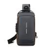 Men's Fashion Trend Simple Business Trip Commuting Bag Daily Versatile Contrasting Design Chest Bag