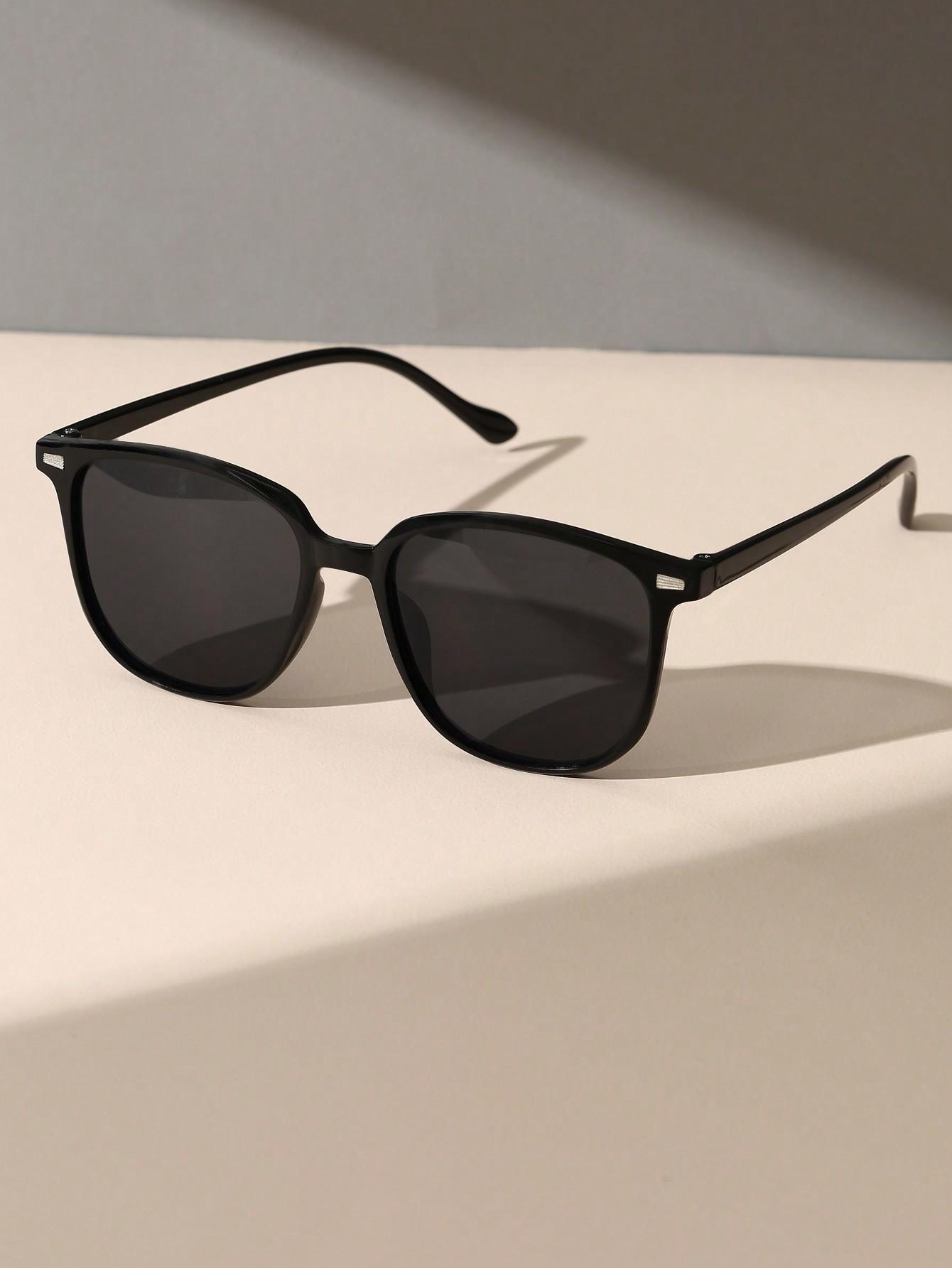 

1/2 шт. S Классические модные квадратные солнцезащитные очки в пластиковой оправе для женщин и мужчин, повседневные солнцезащитные очки, аксессуары для очков.