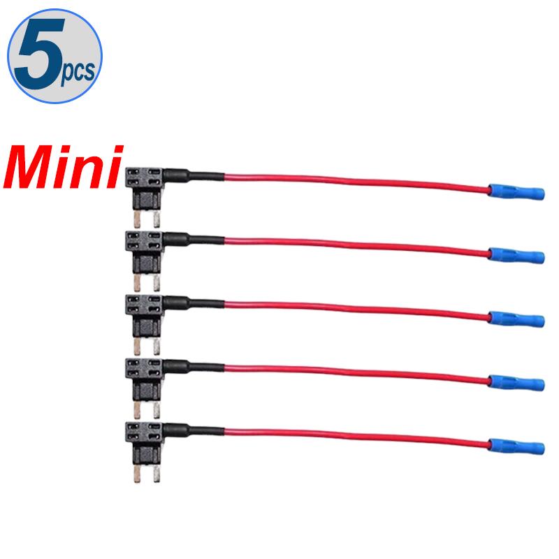 5/10 stücke Auto Mini Sicherungskasten Schaltung Adapter ATM Blade Sicherung für Auto Van Motorrad RV Boot Traktor TAP Adapter