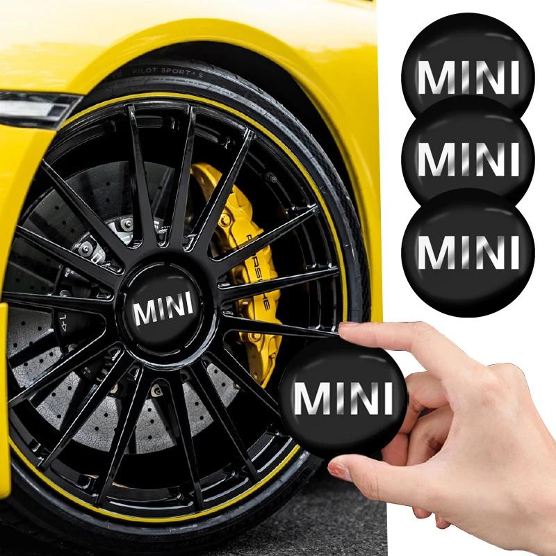 For Ford AD324Pcs 56mm Emblem Car Wheel Center Hub Caps Rim Covers Decor For MINI Cooper R56 F56 R50 JCW Cabrio Countryman Clubman WORKS