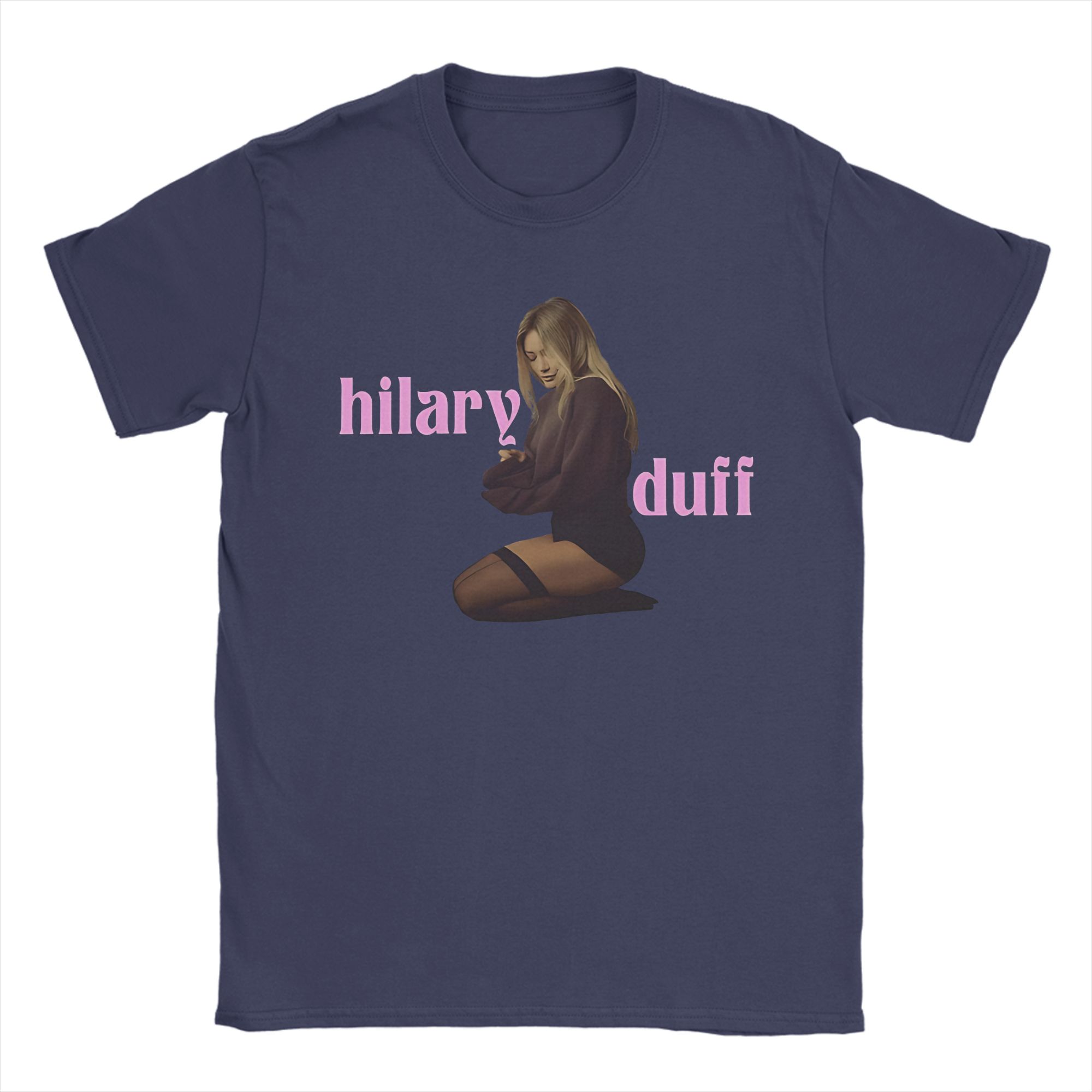 

Hilary Duff Mature Photo T Shirt Summer Cotton T-Shirts For Unisex s Trending Casual Tee Shirt Short Sleeve Streetwear Top Tees 4XL