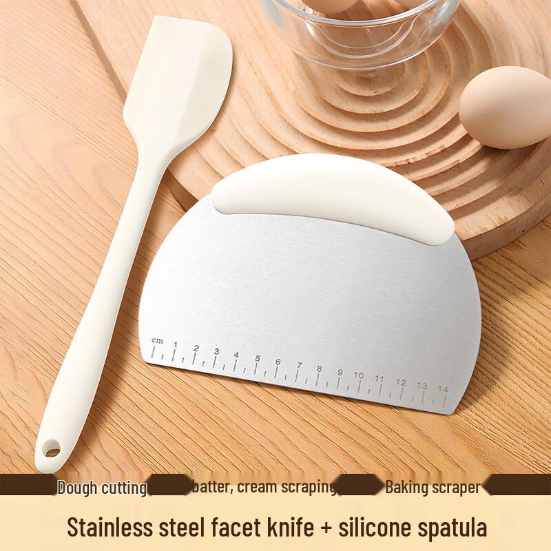 

Stainless Steel Dough Cutter and Scraper Set