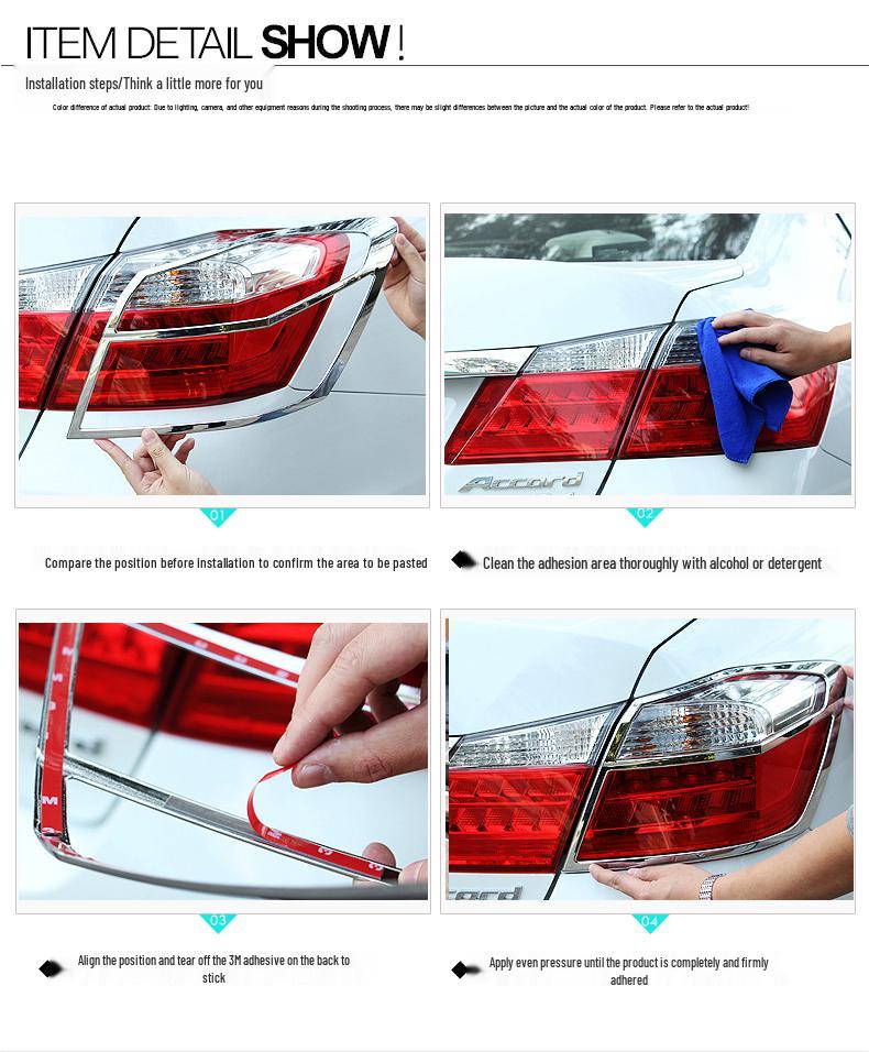 Ford Ecosport Headlight & Taillight Cover and Frame Stickers