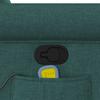Massage Chair Dark Green Fabric
