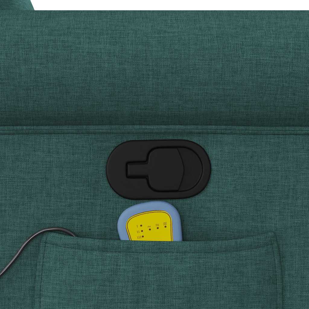 Massage Chair Dark Green Fabric