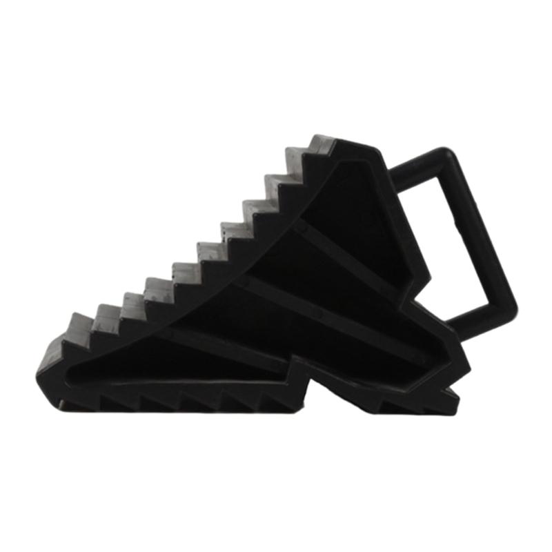 

All Terrain Vehicle Tire Block Wheel Chocks Antiskid Surfaces Effortlessly Installation Car Storage Friendly чорний