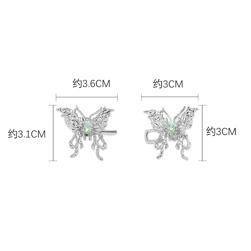 Liquid metal butterfly waist buckle wholesale cold wind waist buckle European and American minimalist smart waist jewelry