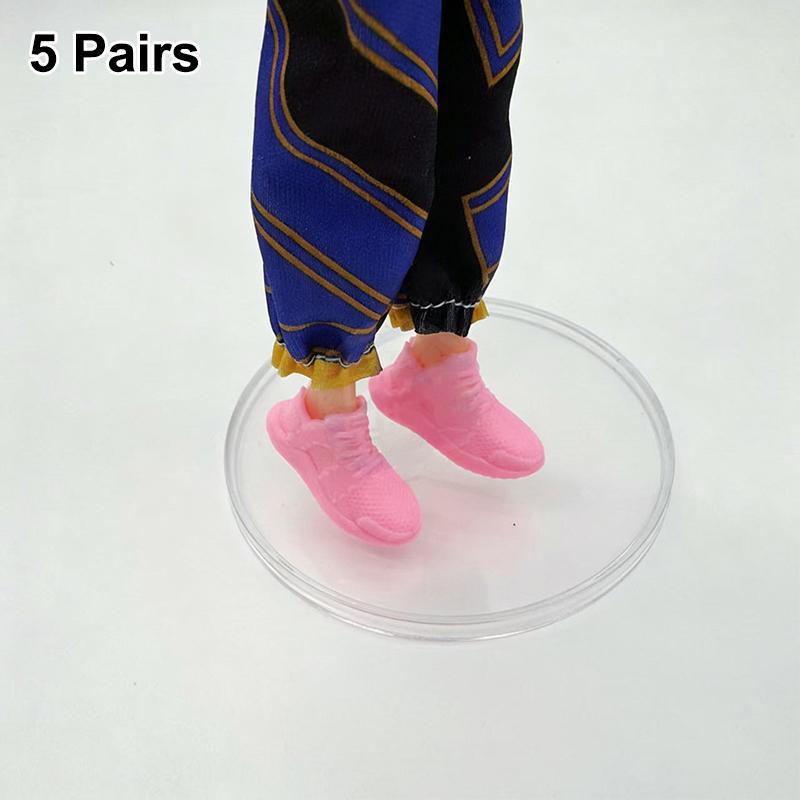 Pointed High Heels for Dolls 5 Pairs Toy Boots Princess Dress Up and Playhouse Fun