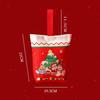 Cute Christmas Canvas Handbag Christmas Eve Candy Snacks Gift Bag Handheld Gift Bag Creative Christmas Companion Gift