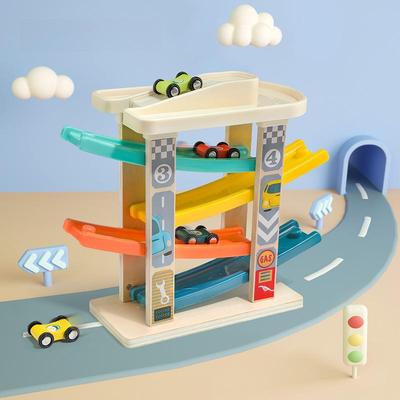 Tebaoer Gleitbahn Auto Rutschbahn Spielzeug für Kinder