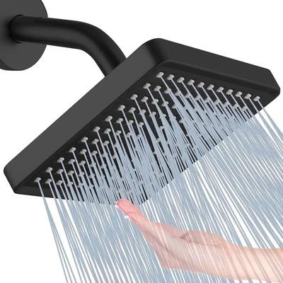 Easy Install Water Saving Rain Shower Head High Flow Adjustable Shower Head Square High Pressure Bathroom Shower Head SPA