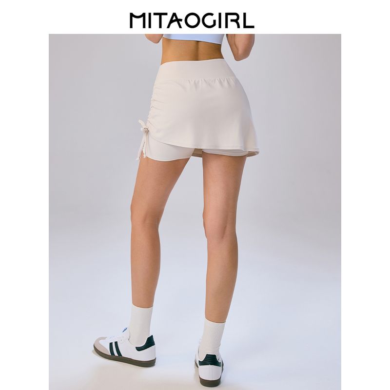 Mitaogirl Kendall Sports Skirt Women's Running Yoga Workout Clothes Badminton Tennis Skirt High Waist Skirt