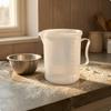 Lidded Measuring Cup Pouring Spout Handled Printed Graduations Kitchen Utensil 1000 ML