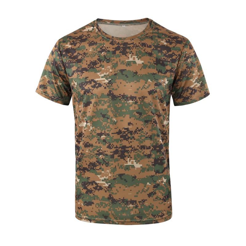 ESDY Quick-Dry Camouflage Crew Neck T-Shirt A413