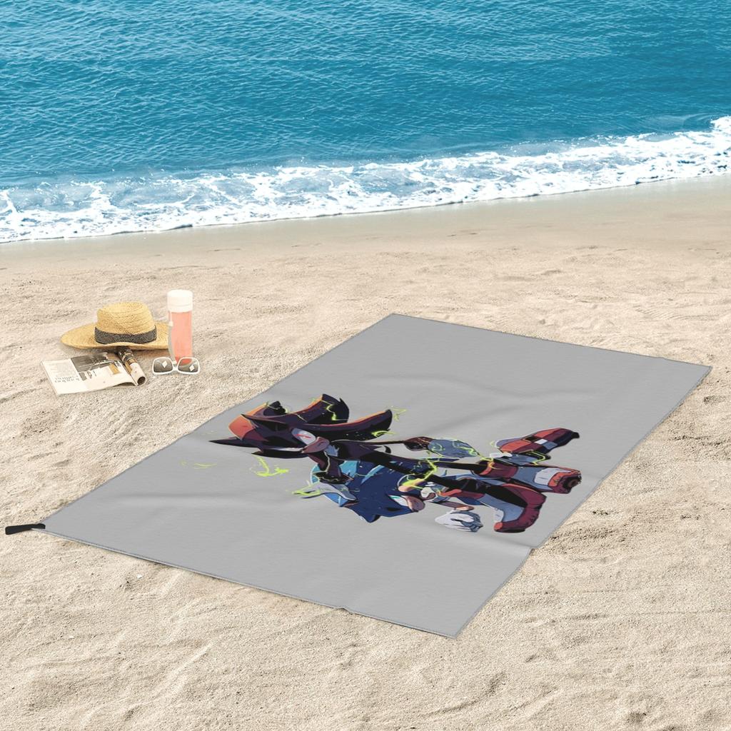 Shadow The Hedgehog Beach Towel Soft Microfiber Quick Dry Absorbent Quick Towels For Swimming
