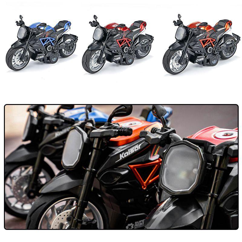 High-quality Die Cast Alloy Motorcycle Model Toy With Light And Music For Kids