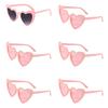 6pcs Bachelorette Party Sunglasses Wedding Bridal Shower Decoration Pink White Heart Glasses Bridesmaid Gifts Hen Party Supplies