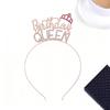 Diamant Buchstaben Stirnband Geburtstag Haaraccessoires Geburtstagskönigin Geburtstagsparty Stirnband