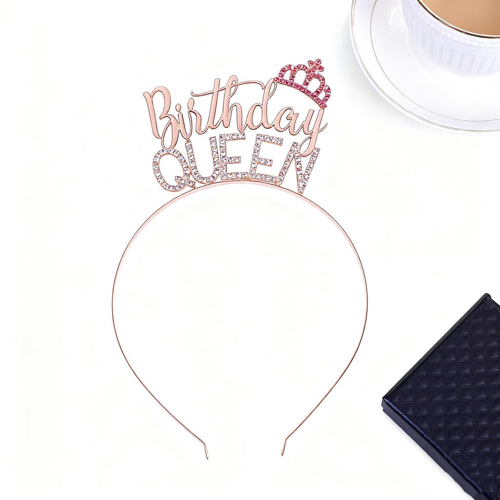 Diamant Buchstaben Stirnband Geburtstag Haaraccessoires Geburtstagskönigin Geburtstagsparty Stirnband