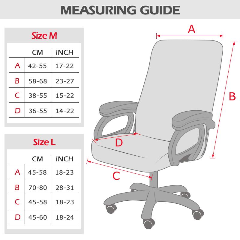 Elastic Office Lift Computer Chair Cover Modern Anti -Dirty Rotating Chair Seat Case Home Chair Covers Removable Slipcovers
