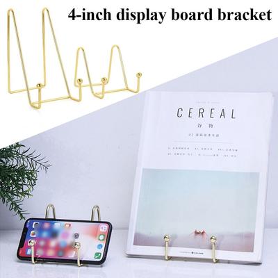 Picture Holder Photo Folder Desktop Organization Gold Stands Storage Rack Metal Rack Display Stand