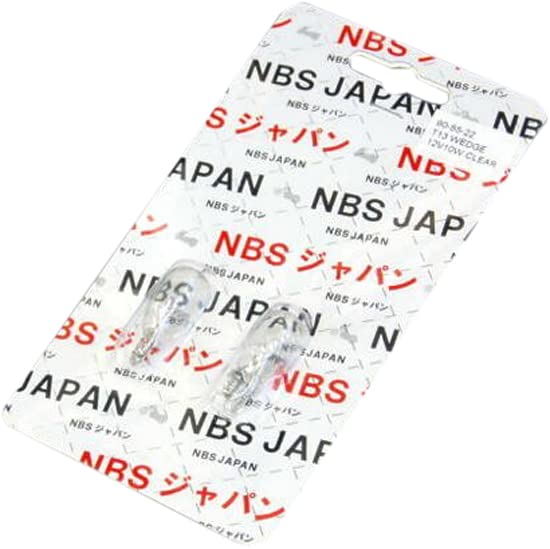 

Bike Parts Center 905522 Wedge Ball T13 10W Clear Set of 2 2