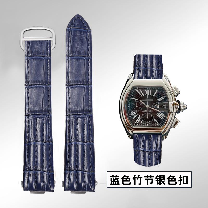 19mm 20mm Pro Cartier Roadster W6206018 W6206017 Řemínek k hodinkám z pravé kůže Pánský Náhradní Řemínek k hodinkám z hovězí kůže Nylonový Pásek na zápěstí