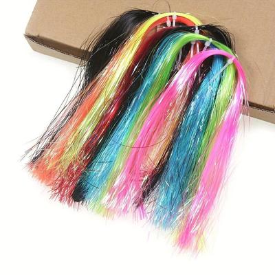 2 paket 1/50 "0.5mm UV Inci Buz Kanat Fly Bağlama Flashabou Tüp Fly Bağlama Malzemeleri Çıta Pike Somon Fly