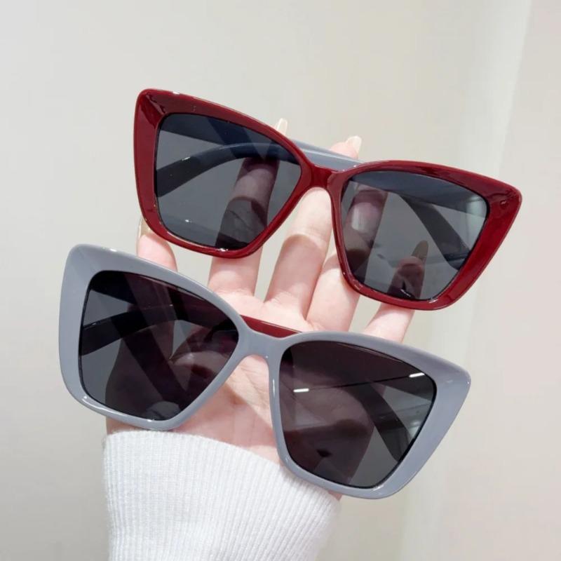 Fashion Large Frame Cat Eye Sunglasses For Women Men Retro Square Sun Glasses UV400 Protection Goggle Fashion Eyewear Shades