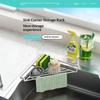 Waterproof Sink Corner Rack Anti-Rust Punch-Free Sponge Drying Rack Hollowed Sink Drain Shelf Bathroom