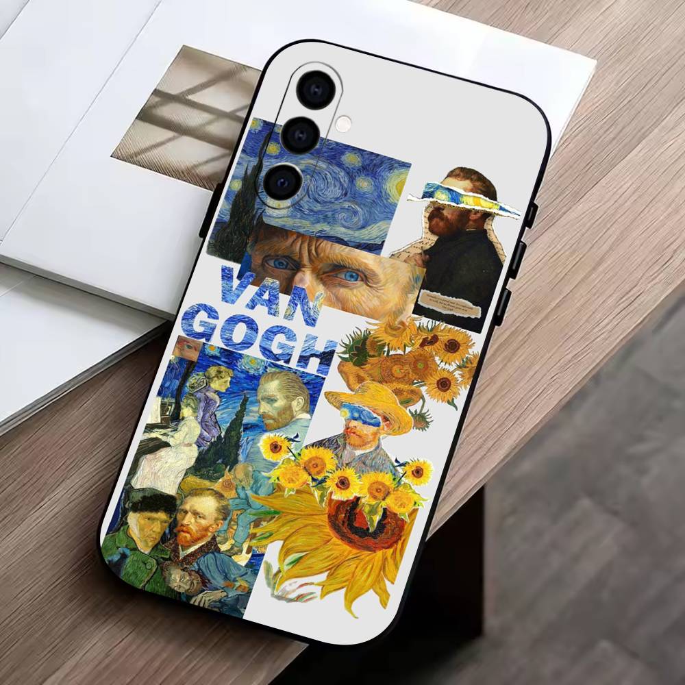 

Van Gogh Phone Case For Samsung Galaxy A73,A72,A71,A70,A53,A52,A51,Soft Silicone Black Cover Samsung a21s