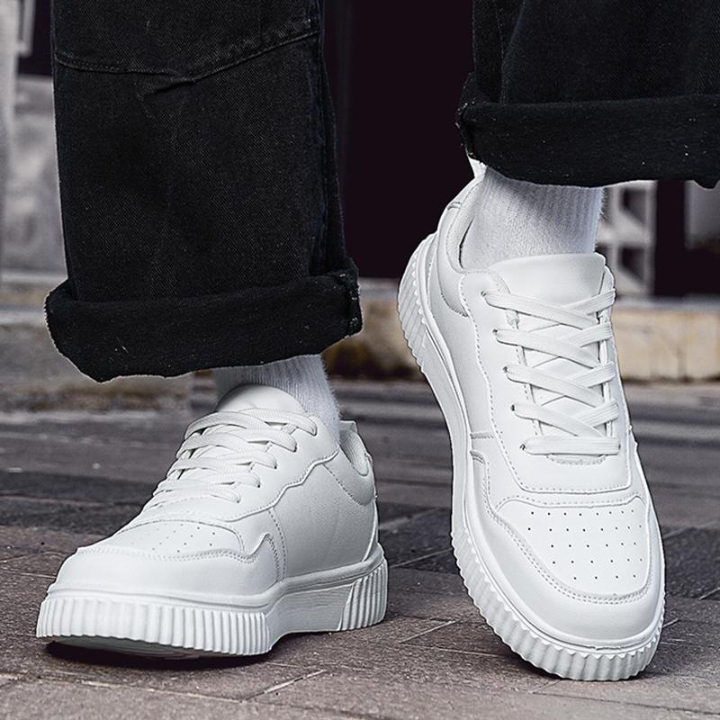 Men Skateboard Shoes Women White Sport Shoes Couple Black Wide Palm Shoes Large Size Sneakers