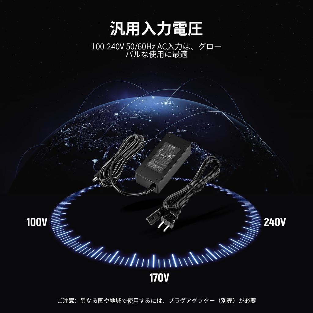 NEEWER AC Power Adapter and Power Cable NEEWER Q4 Strobe Only NC-Q4