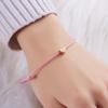 [Einfache Kupferherzformperlen] Liebesherzformperlen Schnurarmband Einfaches Kupferhandseil Schmuckdekor