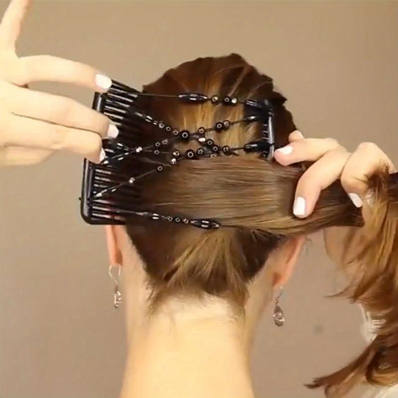1PC Double-row Comb for Quick Fixing of Loose Hair Bundles, Ideal for Creating Relaxed Hair Bundles In Seconds