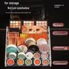 Acrylic Badge Display Stand with Tiered Transparent Storage Shelves