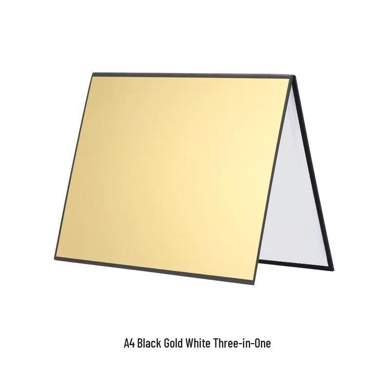 A3 Foldable Photography Reflector Fill Light Board - Black, White, Silver Card