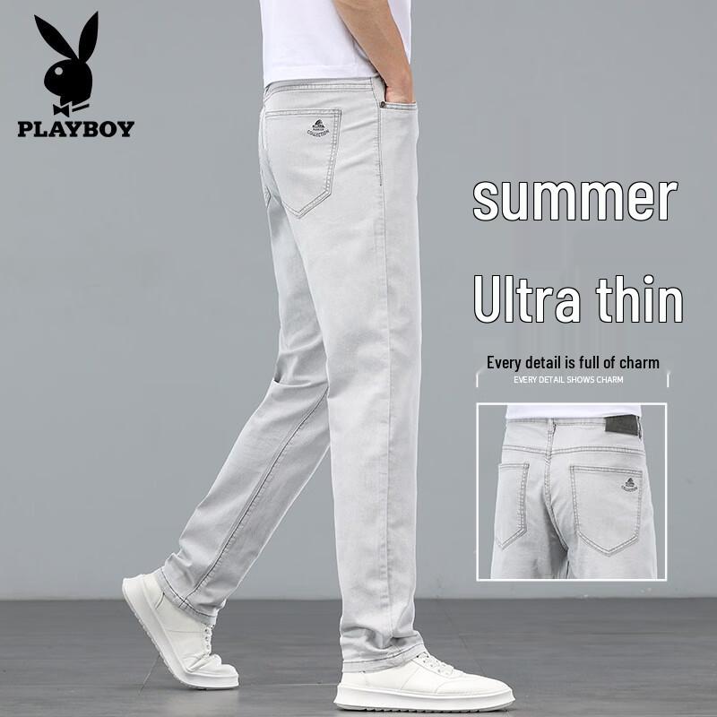 Playboy Men s 2026 Summer Straight-Leg Jeans 29