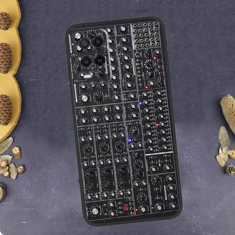 Vintage Synth Synthesizer Phone Case For Oppo A40 A60 A80 A78 A98 A18 A38 A58 A74 A94 A54 A16 A76 A96 A15 A17 A77 A57S OPPO A54s