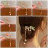 Pearl Flower Hair Comb Fan Chinese Style Hair Stick Children's Hairpin  Hairstyle Design Tool